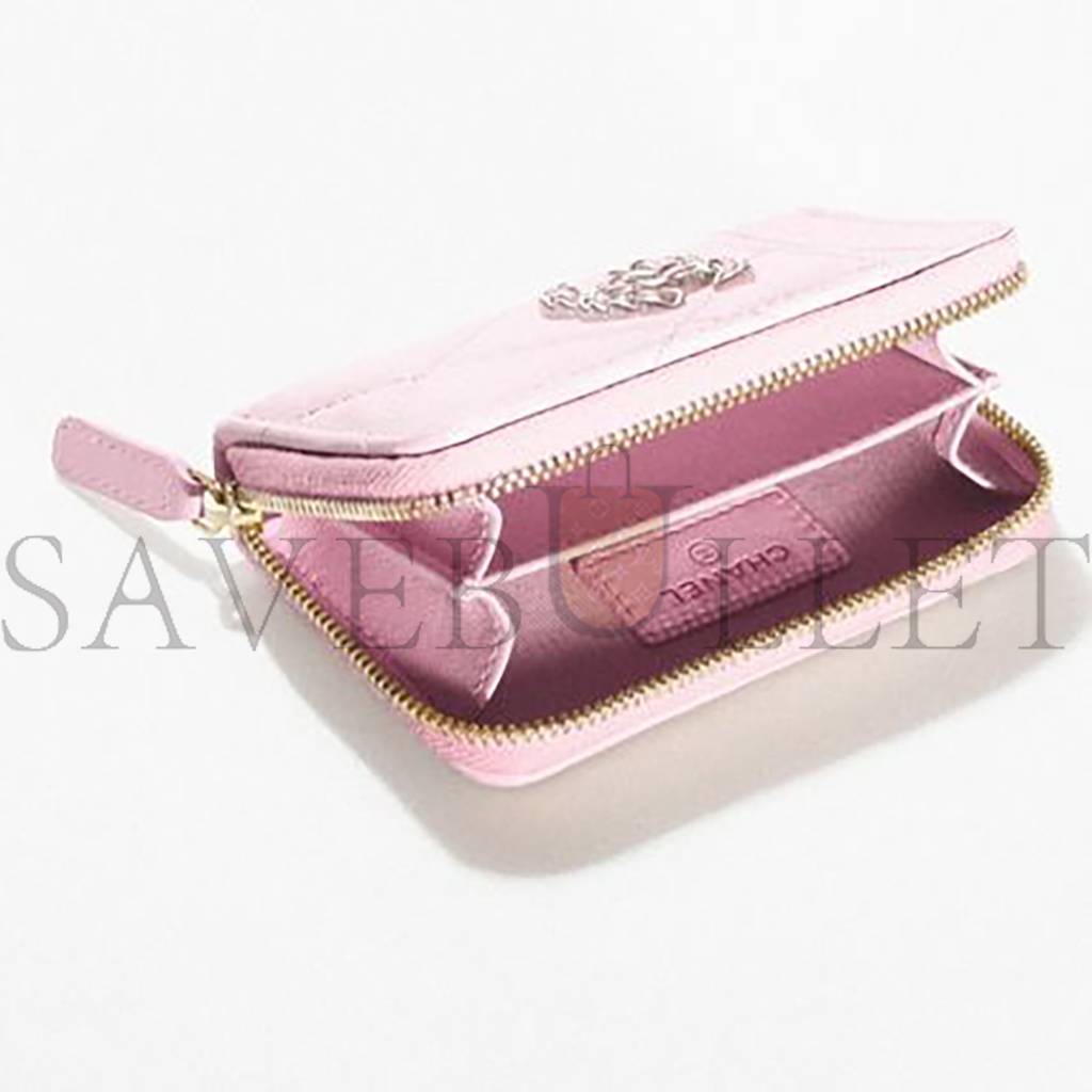 CHANEL 19 ZIPPED COIN PURSE AP2701 B07327 NH622 (11*8*2.5cm) CHANEL 19 ZIPPED COIN PURSE AP2701 B07327 NH622 (11*8*2.5cm)